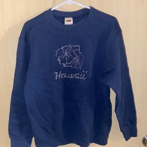 Embroidered “Hawaii” crewneck